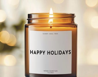 Vela aromática navideña para decoración del hogar. Regalo de Navidad.