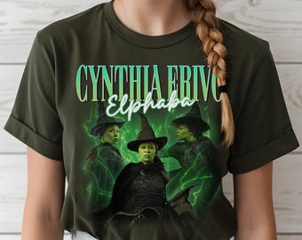 Cynthia Erivo Elphaba T-Shirt: Wicked Broadway Musical Geschenk