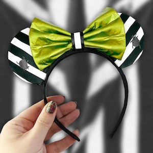 Beetlejuice (The Musical) Disney Ears | Handmade Custom Broadway Musical Gifts - Heathers, Waitress, Six, Hamilton, Mean Girls, Wicked, More