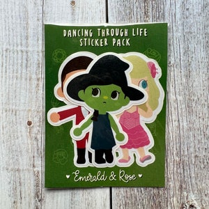 Wicked Sticker Pack | Handmade Custom Broadway Musical Gifts From Wicked, Waitress, Six, Hamilton, Mean Girls, and More!