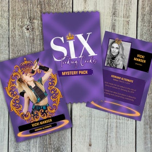 Seis cartas colecionáveis: o Mega Pack | Presentes musicais da Broadway de Wicked, Waitress, Six, Hamilton, Mean Girls e muito mais!