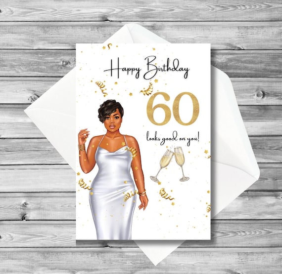 Black Woman Birthday Card, Happy Birthday 60 Looks Good on You, Melanin Girl Birthday Card, Representation Birthday Card for Her - Etsy Black Woman Birthday Card, Happy Birthday 60 Looks Good on You, Melanin Girl Birthday Card, Representation Birthday Card for Her - Etsy
