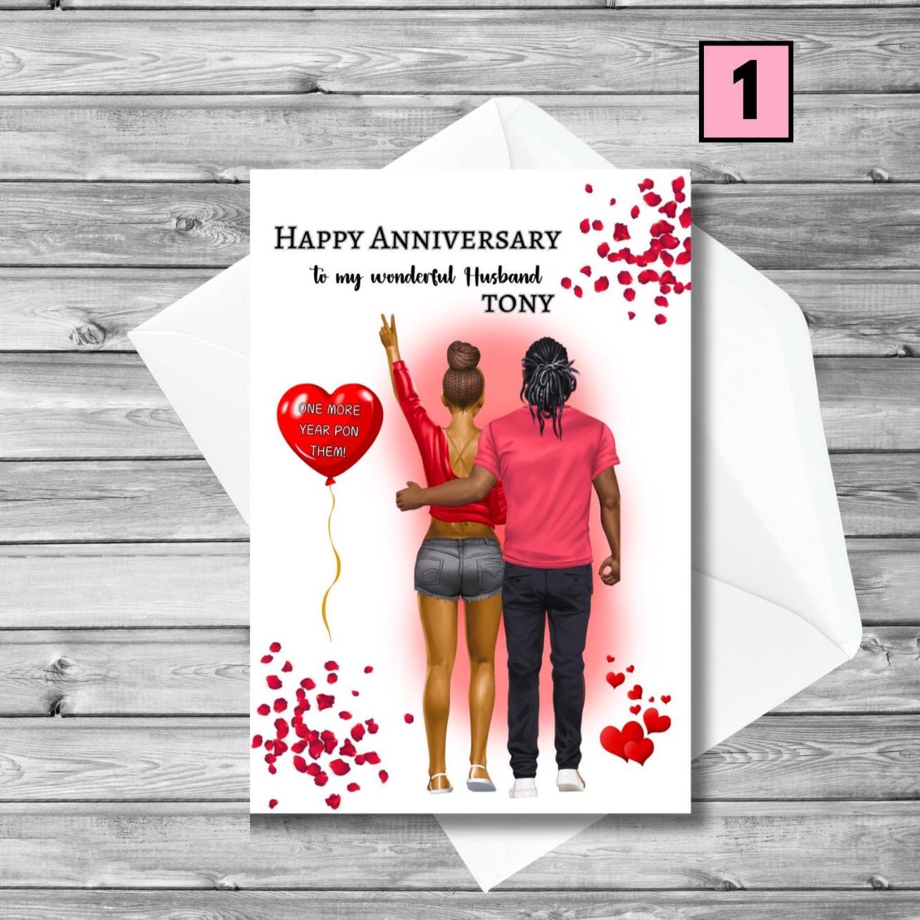 Biglietto Anniversario Divertente Con Dinosauro – 'Walk In The Park' Per Marito, Moglie O Coppia, Old English Company