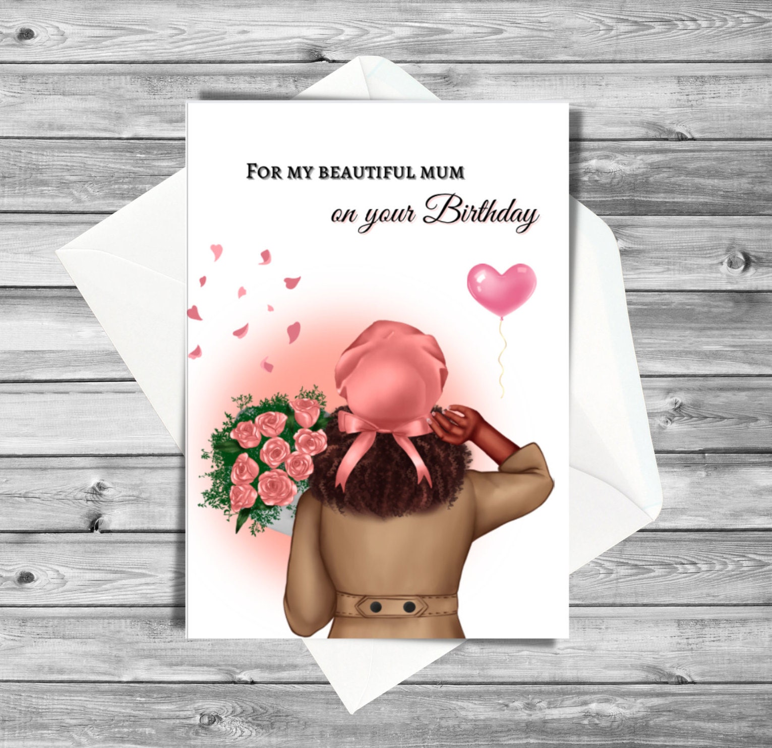 Biglietto Di Compleanno Speciale Per La Mamma Words 'n' Wishes: Con Riccio, Fiori E Dettagli Laminati, 155x217 Mm, Ecologico, Include Busta - 2