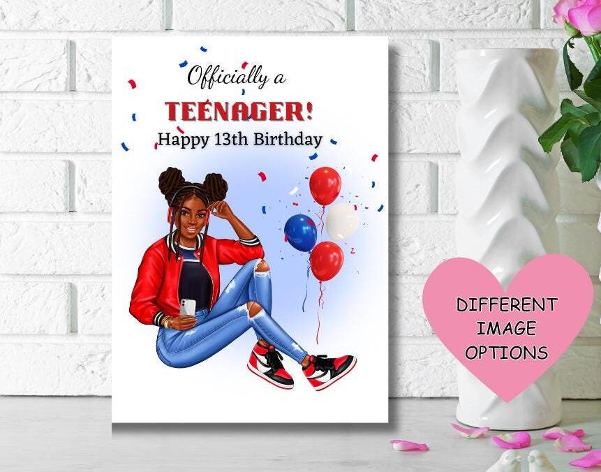 Granddaughter 13th Birthday Butterfly Garden Card - View #9