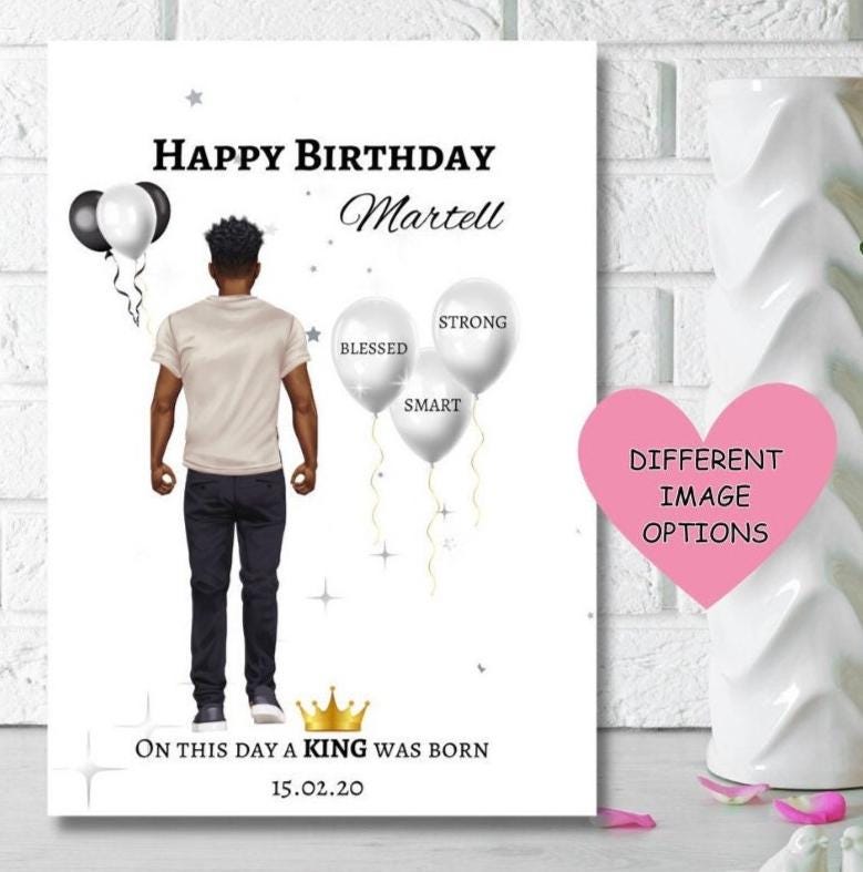 Biglietto Di Auguri Artistico Per Uomo – Treno E Barca Con Dettagli In Oro – Prodotto UK