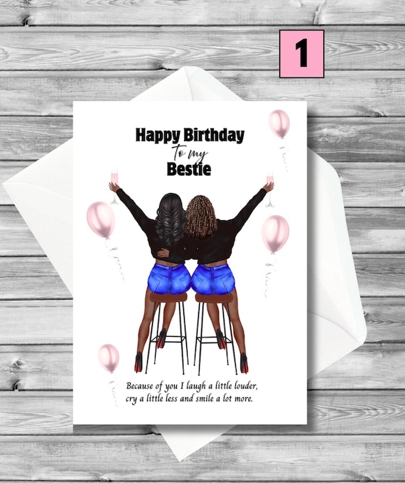 Kindred Biglietto di compleanno Afro Touch per lei con busta, grazioso