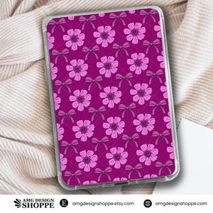 Lila Schädel Blumen Gothik Coquette Muster - Druckbare Kindle Einlage (Digitaler Download)