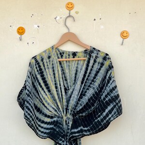 Crepe Silk Kaftan Indian Handmade Tie Dye Kaftan Loose Kaftan Dress Maternity Wear Silk Robe Hippie Silk Maxi Dress Beautiful Silk Kaftan