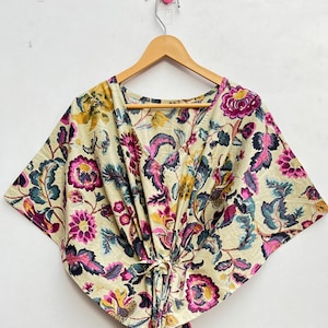 Cotton Kaftan Floral Kaftan handmade Print Caftan Plus Size Kaftan Summer Dress Cotton Caftan Gifts For Her Christmas Gifts Kaftan For Women