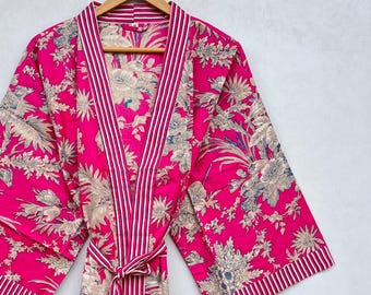 Schöne reine Baumwolle Kimono Kimono für Frauen Luxus-Resort Wear Robe Unisex Roben Beach Wear Robe Bikini Wrap Up Badeanzug Wrap Up