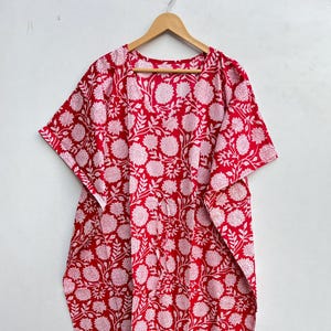 100% Cotton Kaftan Robes, Pure cotton Kaftan, Floral Print Cotton Kaftan, Festival Clothing, Kaftan, Oriental Robe, Women&#39;s Kaftan Dress