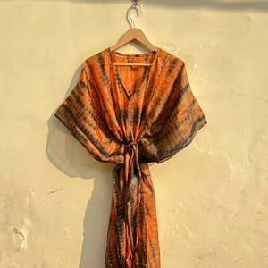 kaftan luxury silk Tie Dye designer Kaftan Dress Christmas dress evening gown, Beach kaftan resort cruise trip holiday Soft silk Kaftan gown