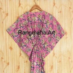 Handmade 100% Cotton Kaftan, Leopard fashion Dress, Comfy Nightwear Summer Dress, Sleepwear Maxi Gown, Resort Wear Dress, Breathable Kaftan