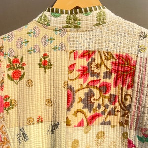 Patchwork Quilted Jackets Cotton Floral Bohemian Style Fall Winter ...