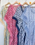 Beautiful 100 % Pure Cotton Kaftan, Block Print Cotton Kaftan, Boho Summer Wear Dress, Handmade Sleepwear Women's Maxi Dress, Gift For Her product logo