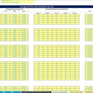 Jewelry Shop Financial Model