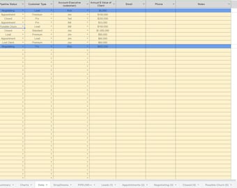 Customer Pipeline Manager: Google Sheets Template