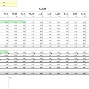 Printable Time Sheets Template in MS Excel - Etsy