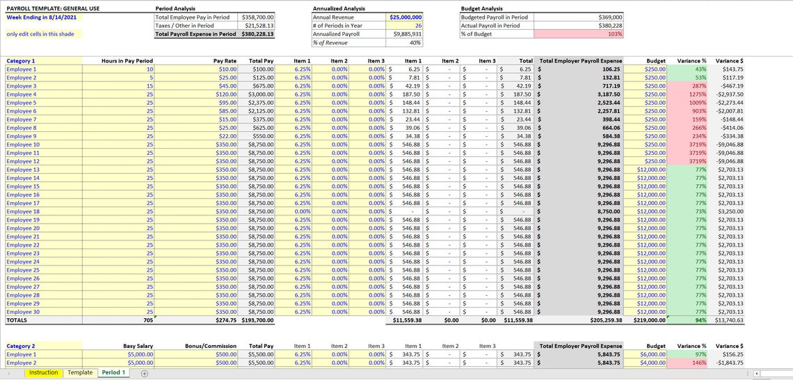 Payroll Calculator - Etsy
