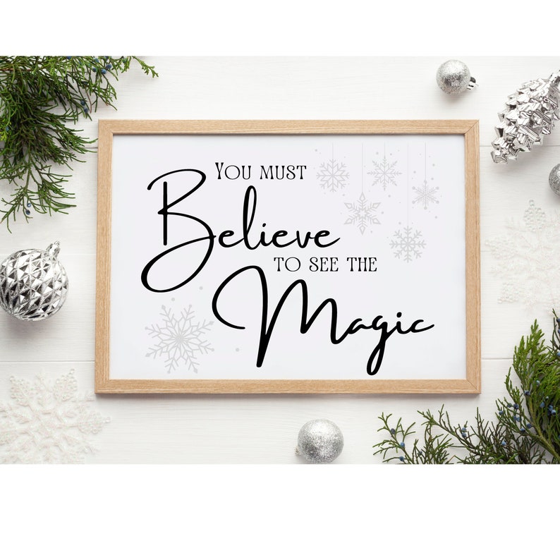 Believe SVG Believe PNG You Must Believe to See the Magic Etsy