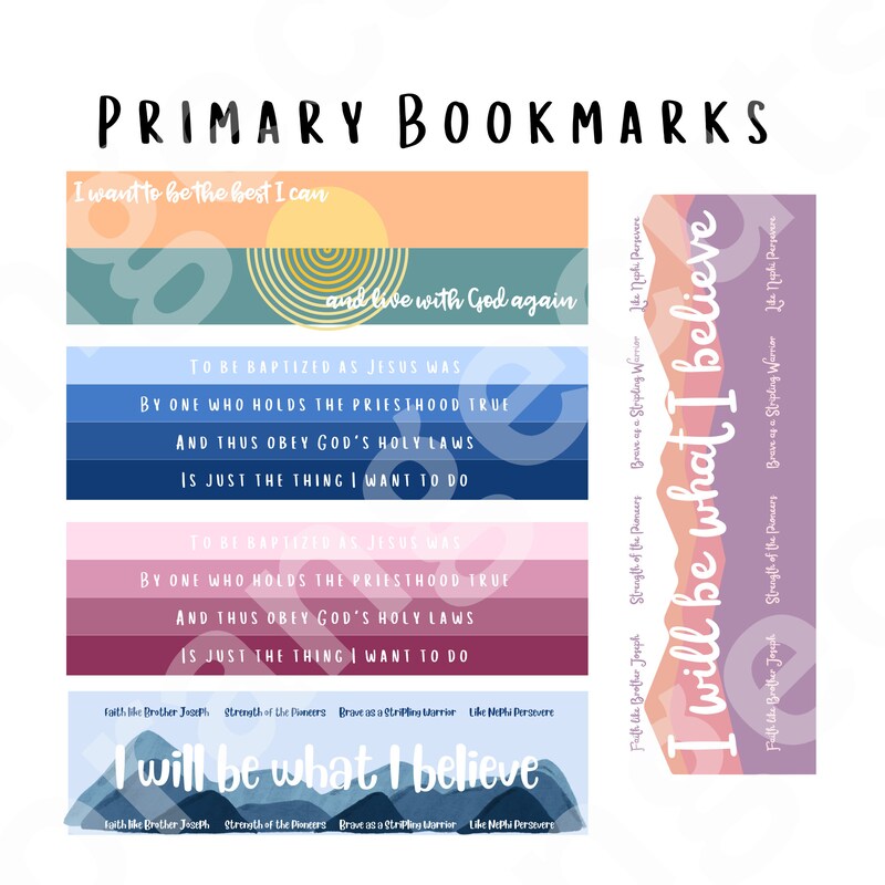 Lds Primary Birthday - Etsy