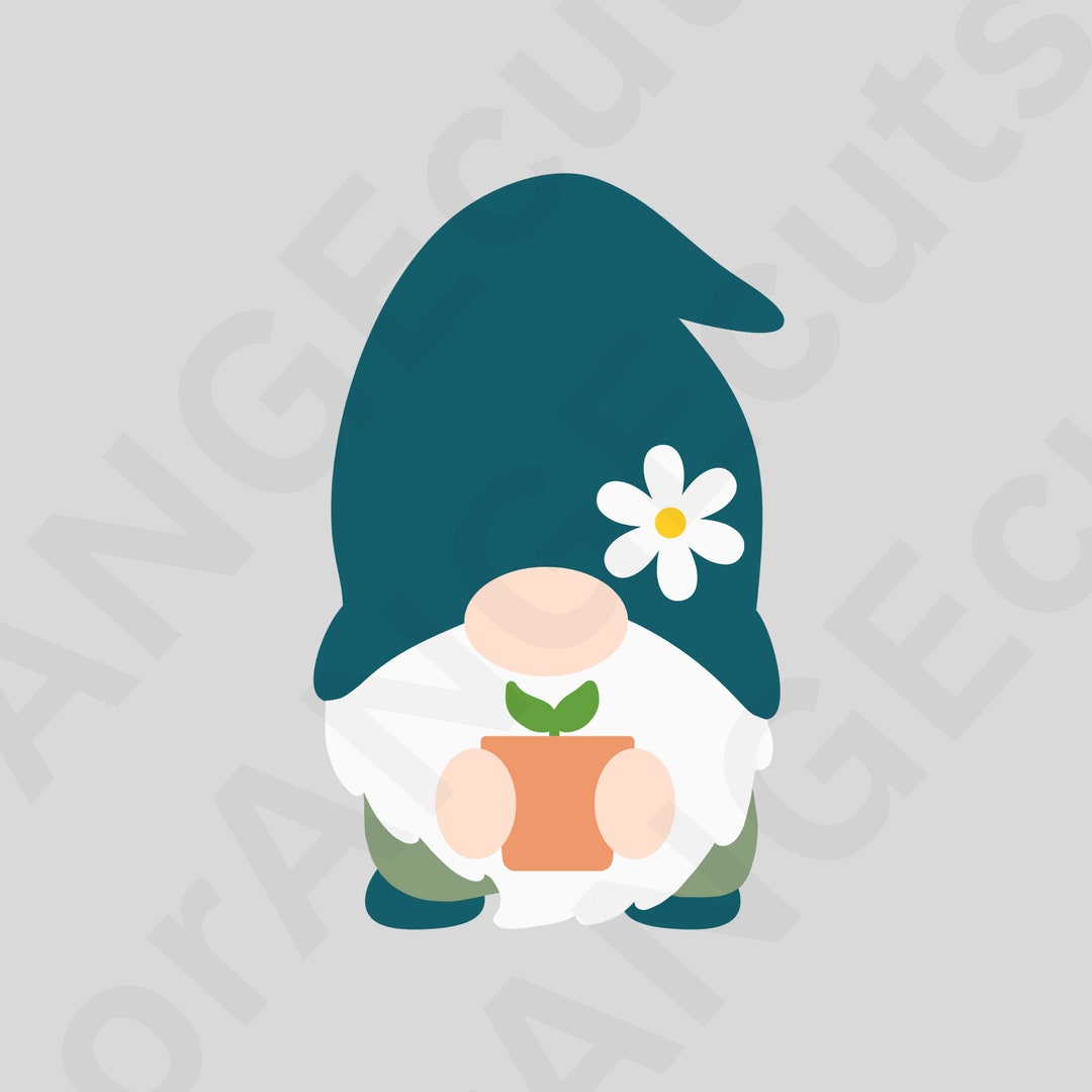 Garden Gnome Svg, Gnome SVG, Spring SVG, Cute Gnome, Gnome Clipart ...