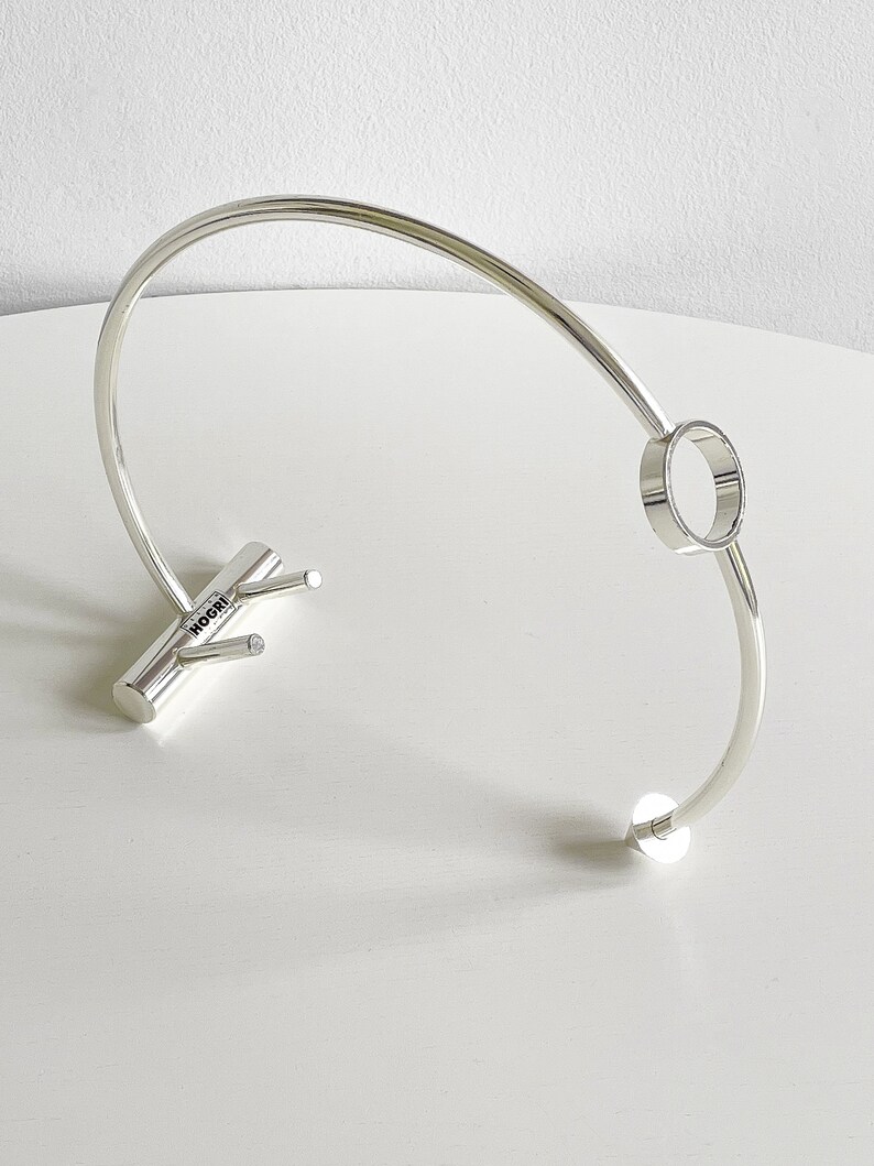 Vintage Chrome Bottle Holder by Hogri Design/ Made in Germany / Mid