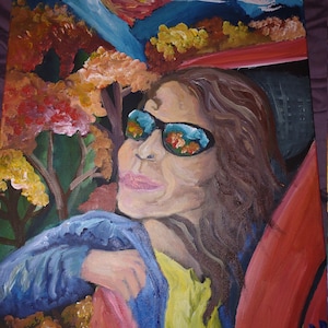 Reise Acrylbild auf Leinwand 50 x 40 cm