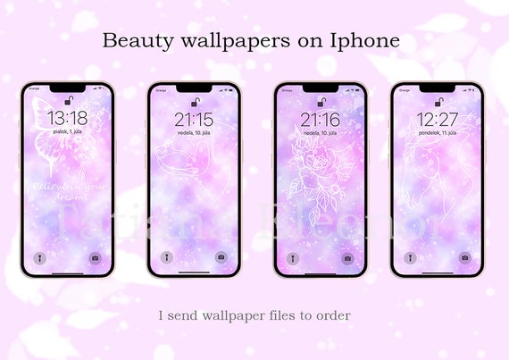 Beautifull Pink Set Wallpapers Pink Wallpapers on Iphone - Etsy