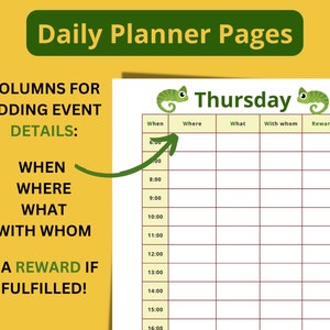 kids adhd autism planner with images and adhd friendly design