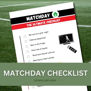 Grappige Vaderdagkaart, Voetbalcadeau, Pro Football Season Bucket List, Professioneel voetbal to-do List, Mannen Matchday at Home Checklist