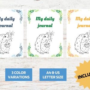 Printable Kids Gratitude Journal Daily Journal Kids Gratitude Diary for ...