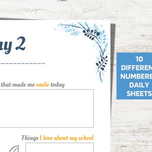 Printable Kids Gratitude Journal Daily Journal Kids Gratitude Diary for ...