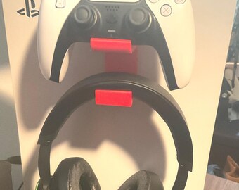 PS5 Mounted Controller And Headset Holder | Multicolor | 3D Printed