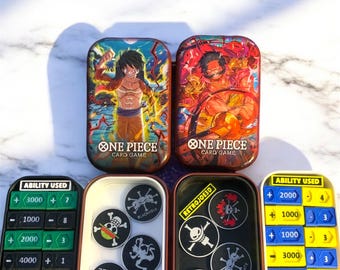 TCG V2. Two Tier-Mini Tin Insert - 3D Printed- Customizable- Lots of Dice Space! One piece - Union Arena- MTG- Pokémon- Lorcana