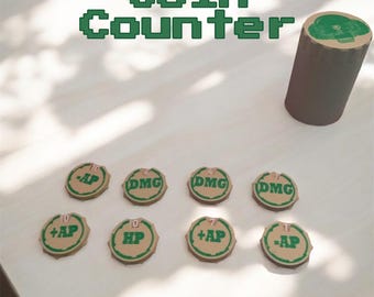 Gundam (Dmg,Hp,Ap-,Ap+) Coin Spinning counter Power Counter TCG PowerCounter 10 Sided Rotating! 1-10!