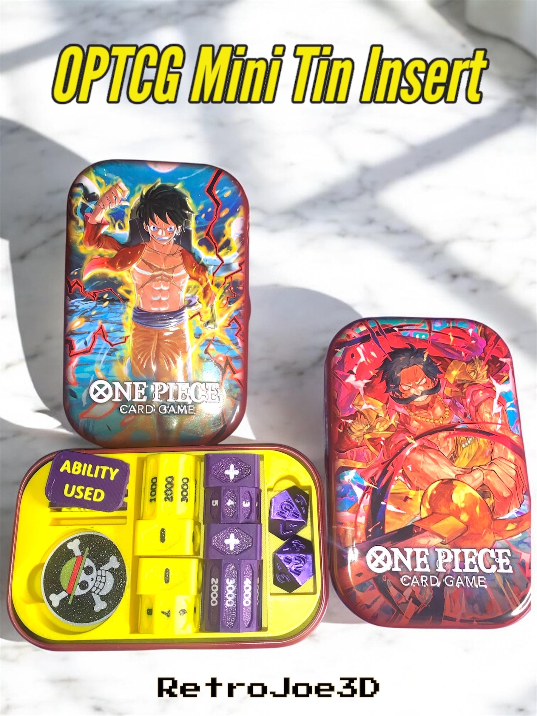 One Piece TCG Tin Insert - 3D Printed- Customizable - Etsy