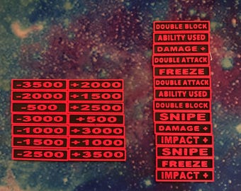 Union Arena TCG Tiles- Power OR Effect- Fully customisable- 3D Printed