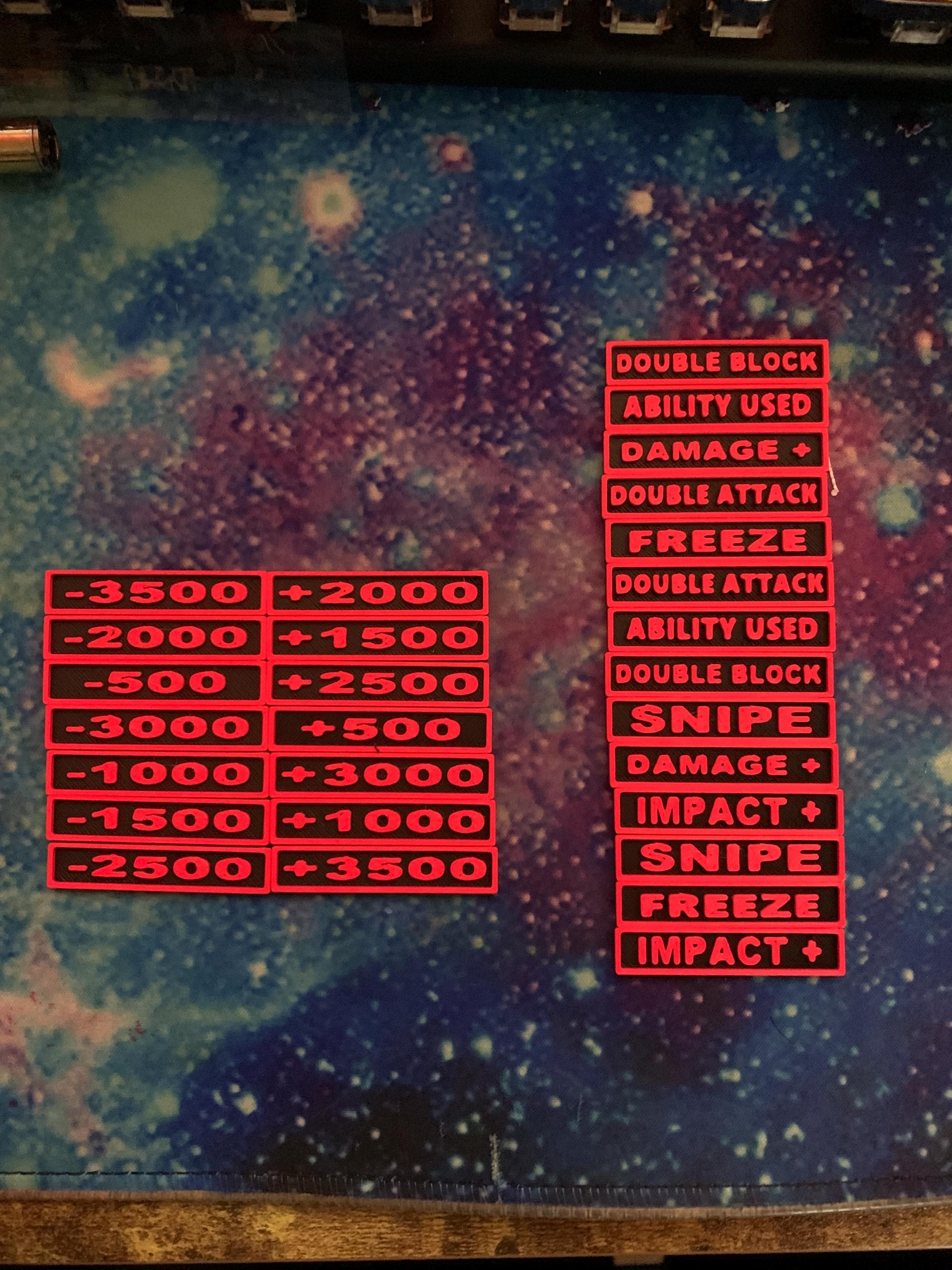Union Arena TCG Tiles- Power AND Effect Bundle- Fully Customisable