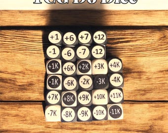 Tcg -Cost/-Power +Cost/+Power Dice Set 2 D6 dice  One Piece, Pokémon,MTG,Union Arena,Lorcana,Yugioh! Two Tone! Three Tone!