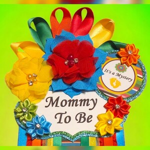 Baby Boy Fiesta Themed Baby Shower Mommy Badge or Corsage