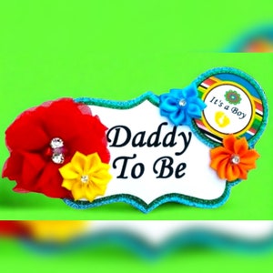 Baby Boy Fiesta Boy Themed Baby Shower Daddy Badge