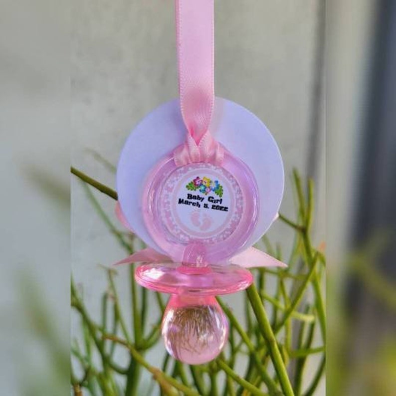 12 Baby Girl Light Pink Hawaiian Angel Themed Pacifier - Etsy