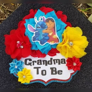Baby Boy Hawaiian Buddies Themed Big Sister/Oma/etc Badge oder Anstecknadel