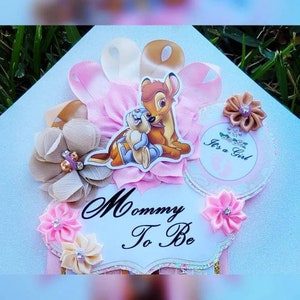 Baby Girl Light Pink Baby Deer Themed Mommy Badge or Corsage