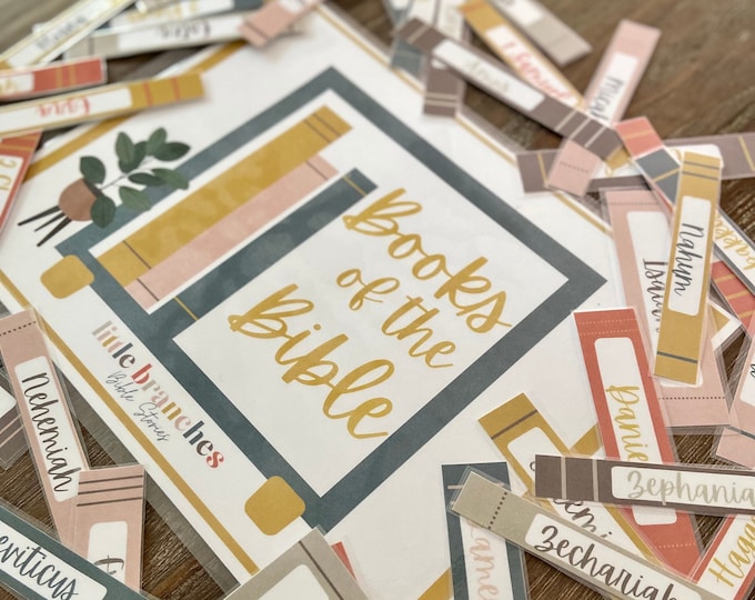 Books of the Bible Printable Memory Game Bundle, Learn Old & New ...