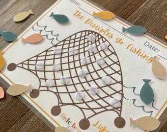 The Disciples Go Fishing Bible Activity: Homeschool Printable (PDF)