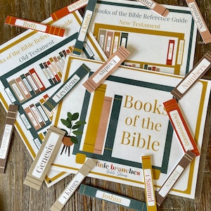 Bücher der Bibel zum Ausdrucken, Christian Homeschool zum Ausdrucken, Bücher der Bibel Arbeitsbuch, Sonntagsschulstunde, Bibelaktivität, Naturdruck