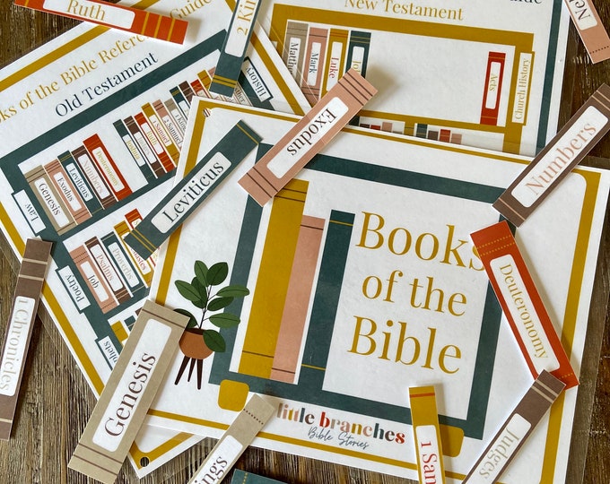 Books of the Bible Printable Memory Game Bundle, Learn Old & New ...